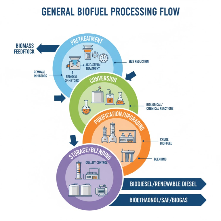 Diagram of Biofuels Being Processed — Complete Process Flow Guide (PFD ...